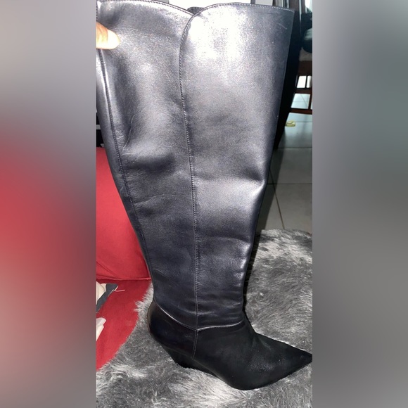black nine west size 8.5 boots - Picture 2 of 3